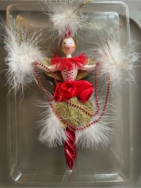 Soffieria De Carlini Vintage Italian 
Glass Ballerina Dancer Icicle Ornament